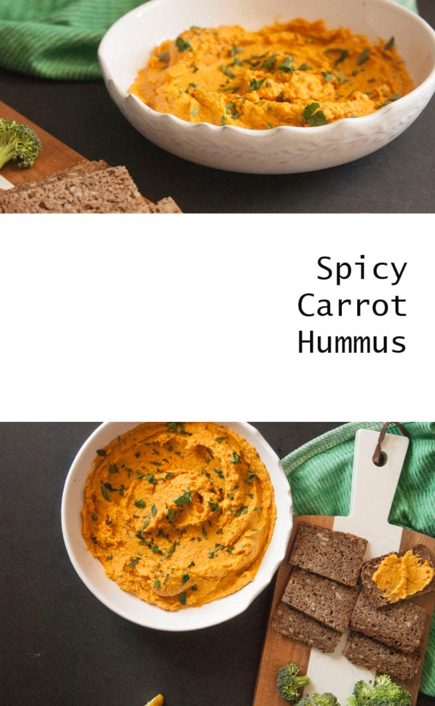 Carrot Hummus- The Seasonal Junkie