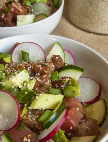 Ahi Tuna Poke Bowl- The Seasonal Junkie