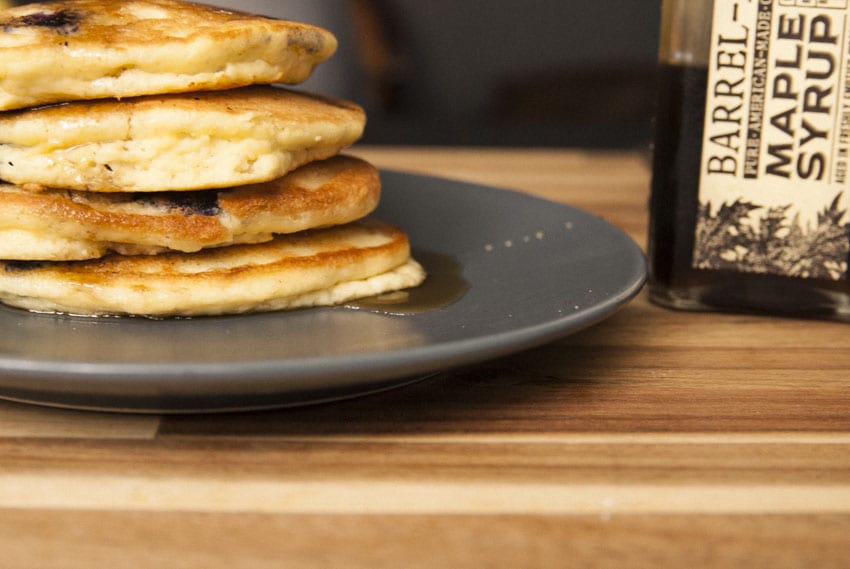 Blueberry Protein Pancakes- The Seasonal Junkie