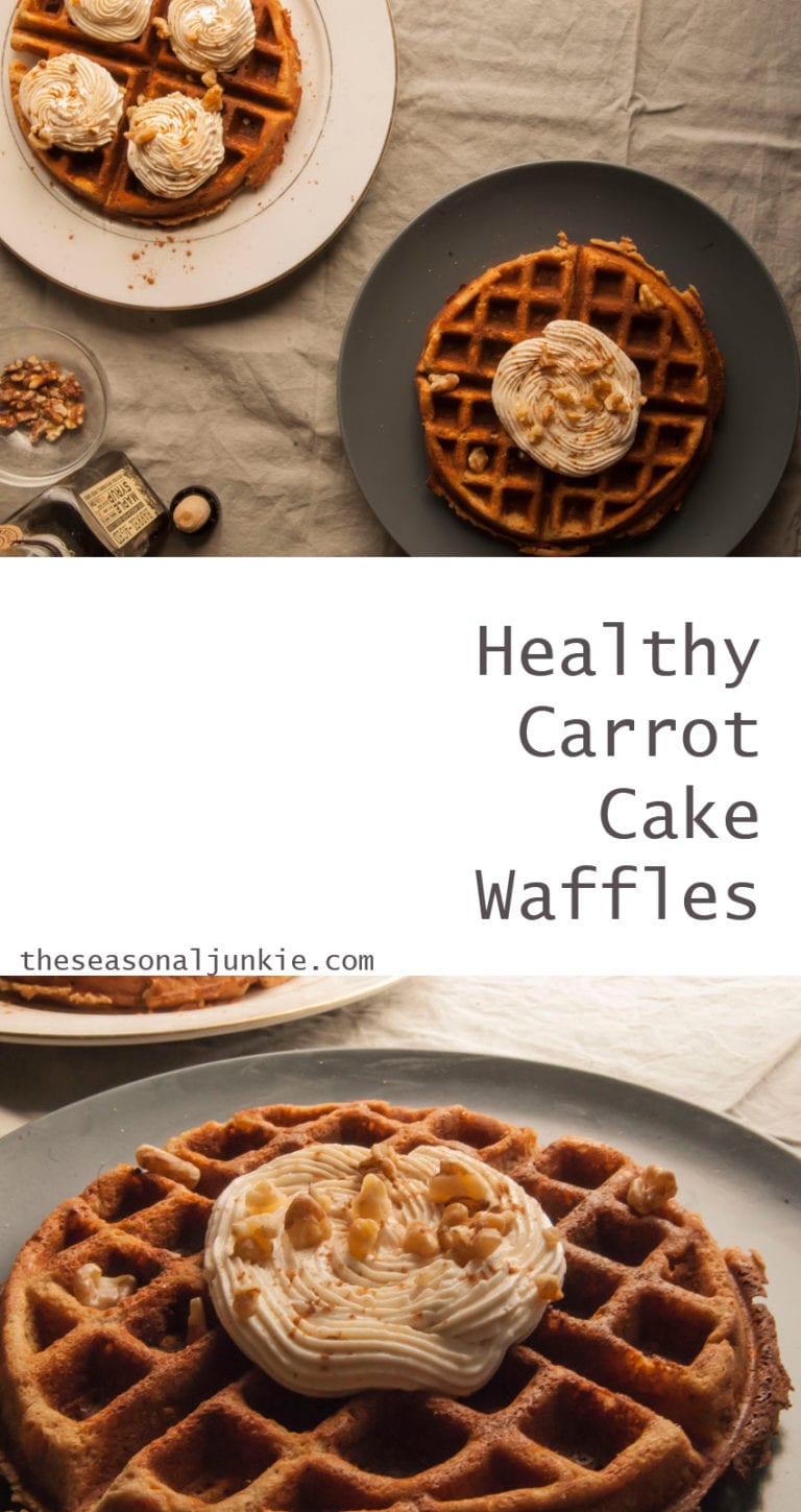 Healthy Carrot Cake Waffles » The Seasonal Junkie