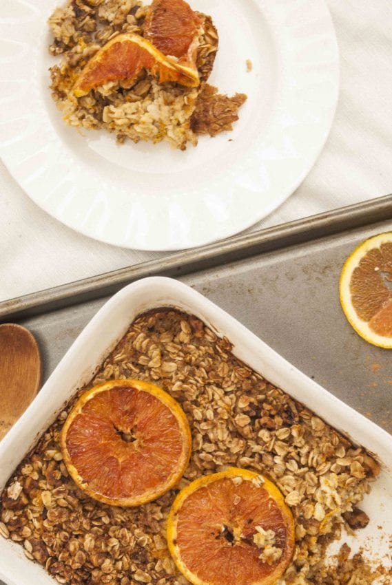 Cinnamon Orange Baked Oats Recipe- The Seasonal Junkie