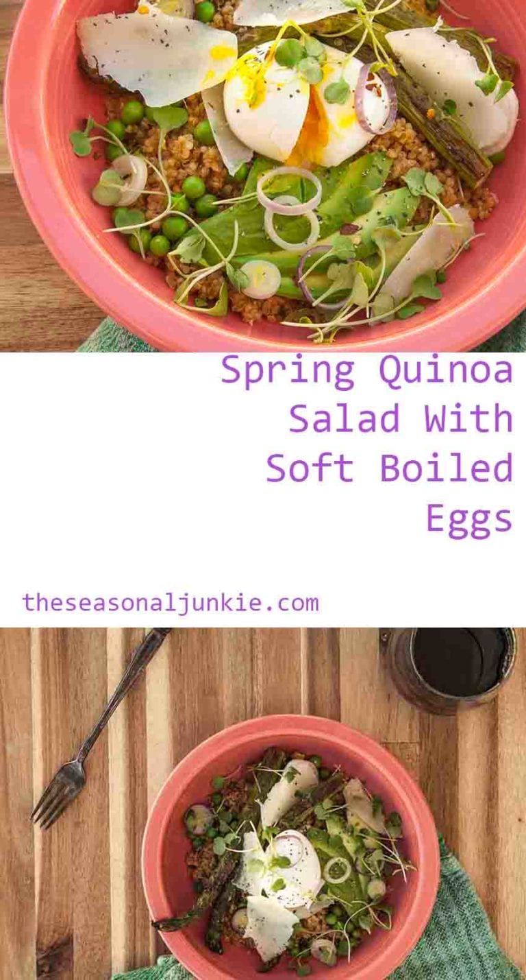 Spring Quinoa Salad with Soft Boiled Eggs » The Seasonal Junkie