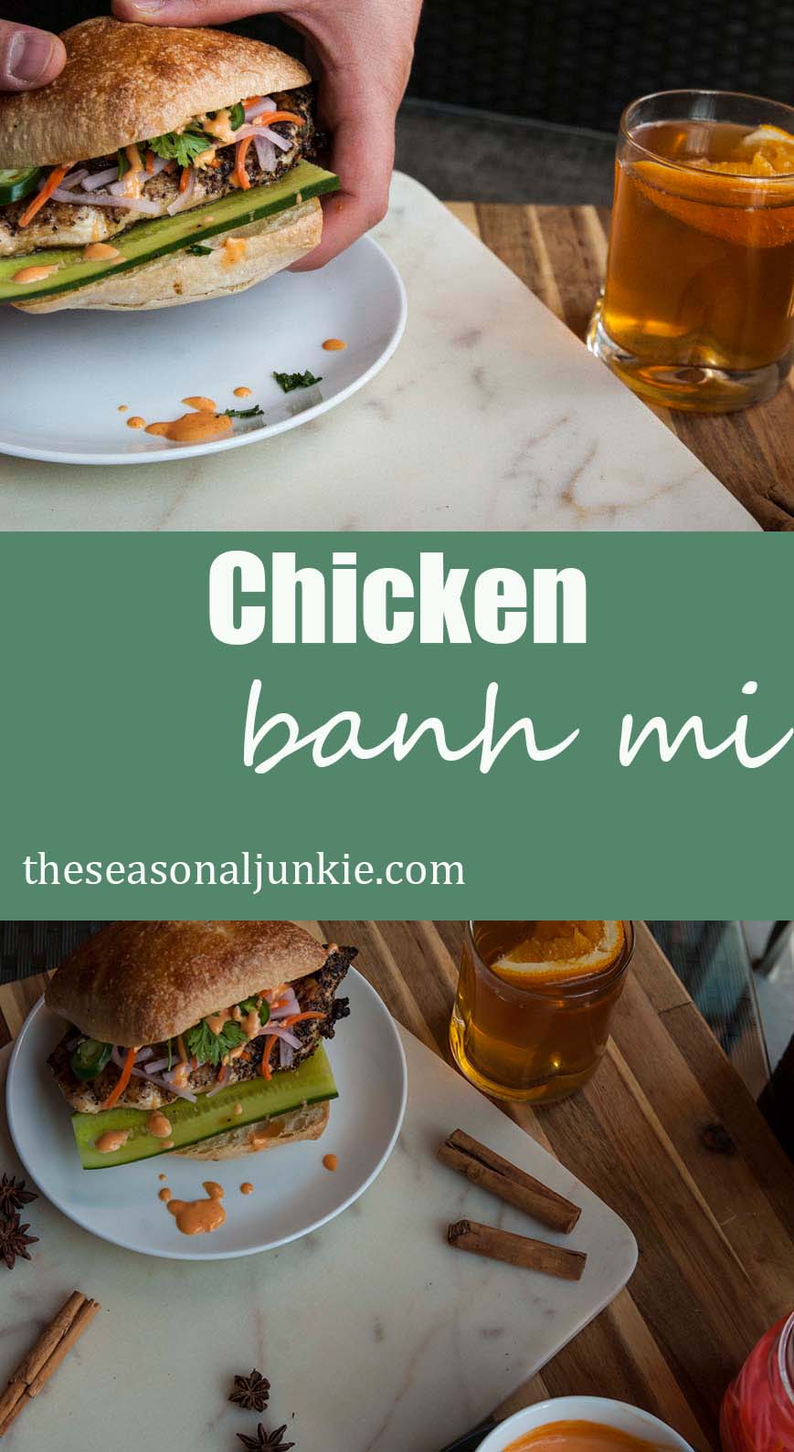 Chicken Banh Mi-The Seasonal Junkie