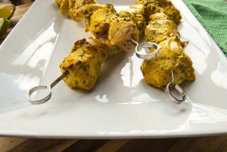 Turmeric Yogurt Marinated Chicken Skewers » The Seasonal Junkie