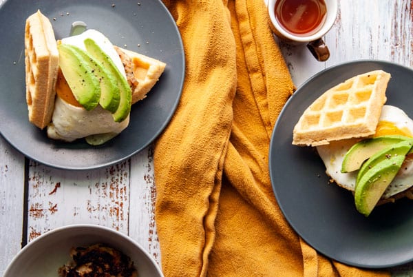 Paleo Waffle Breakfast Sandwich- The Seasonal Junkie