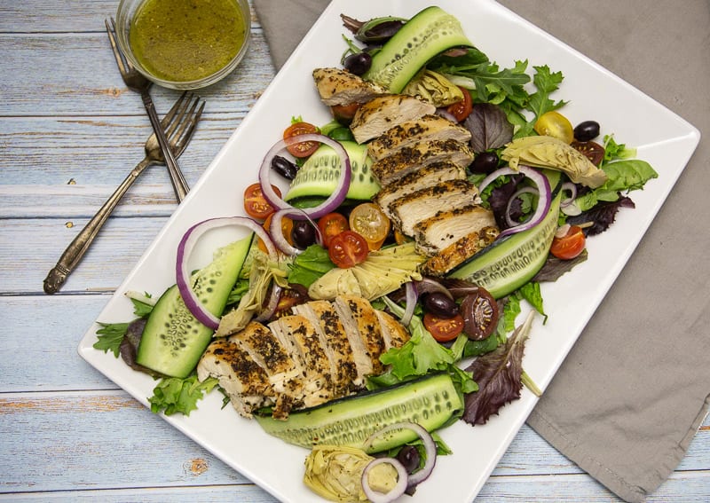 Whole30 Greek Salad- The Seasonal Junkie