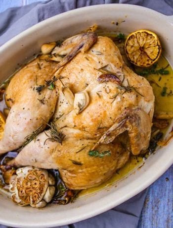 40 Clove Garlic Chicken- The Seasonal Junkie