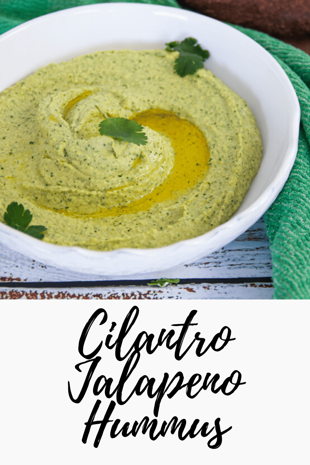 Cilantro Jalapeno Hummus Recipe