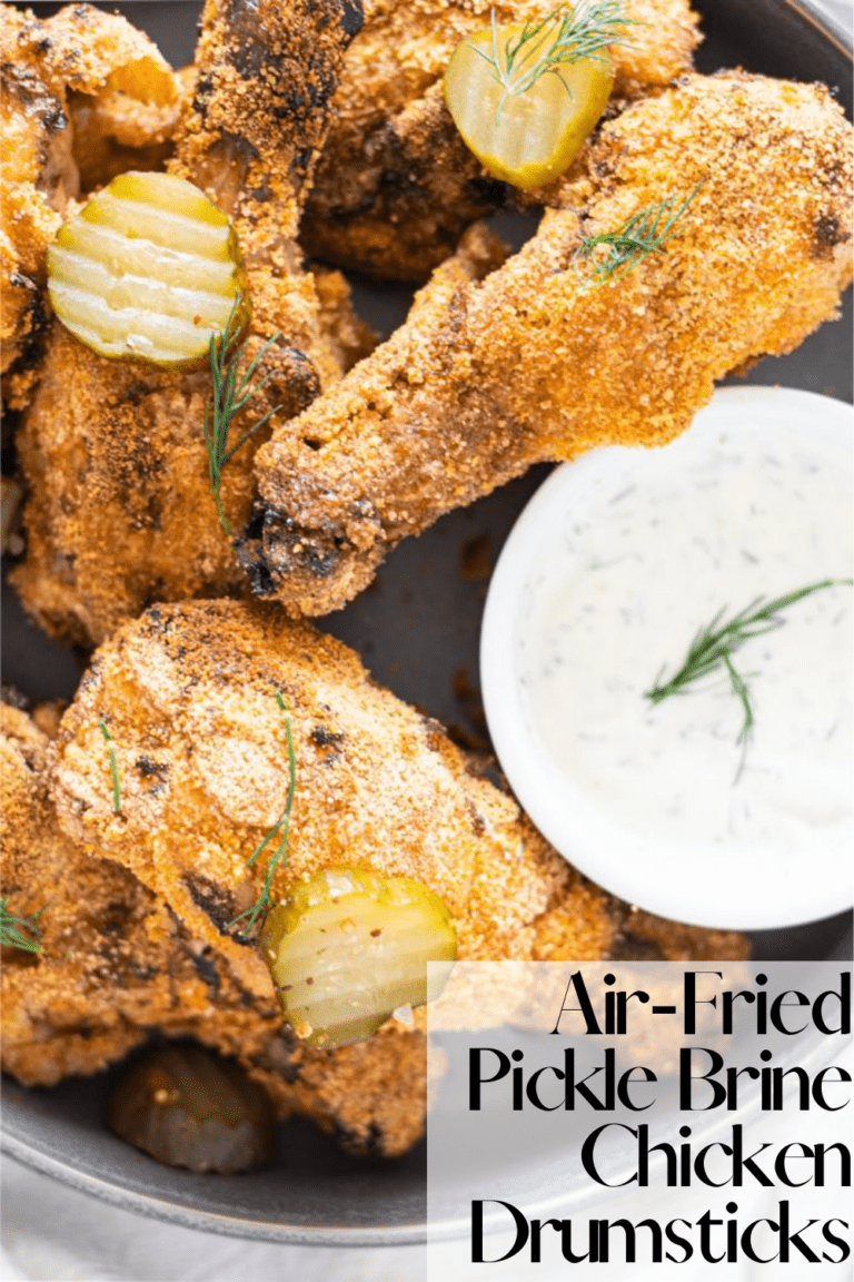 AirFried Pickle Brine Chicken Drumsticks » The Seasonal Junkie