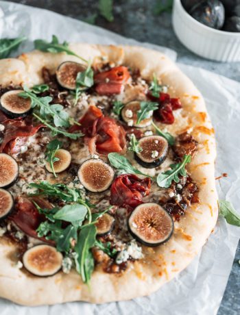 Caramelized Onion, Blue Cheese, and Fig Pizza - The Seasonal Junkie