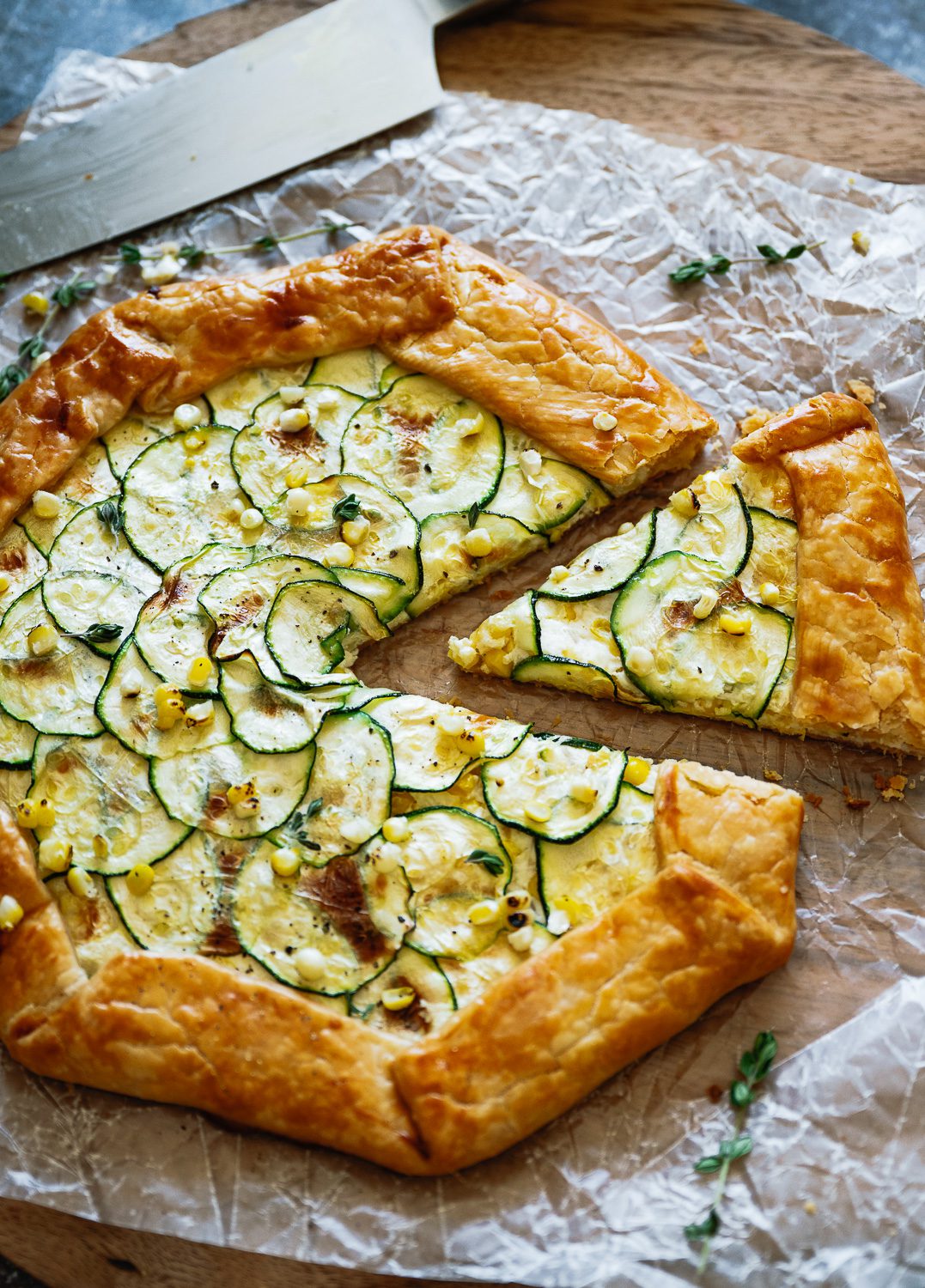 Summer Corn and Zucchini Galette 