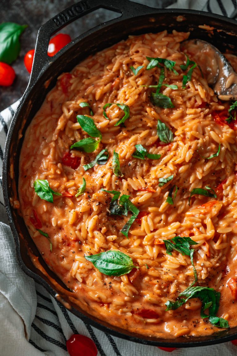 Goat Cheese and Tomato Orzo » The Seasonal Junkie